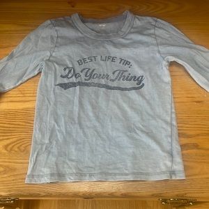 Blue airy long sleeve shirt size xs